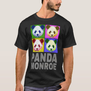 T-shirt Panda Monroe Ours Pop Art Portrait