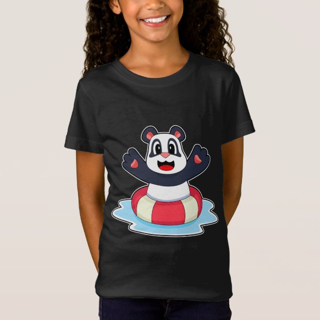 T-Shirt Panda natation Lifebuoy (Devant)