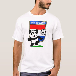 T-shirt Panda néerlandais du football (chemises légères