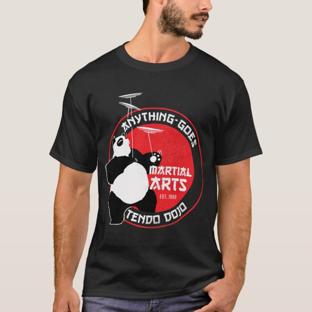 T-shirt Panda - N'importe quoi-va Martial Arts Dojo - Ranm (Devant)