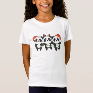 T-Shirt Panda Noël Animaux mignons Pandas