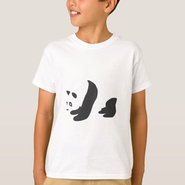 T-shirt Panda (noir) (Devant)