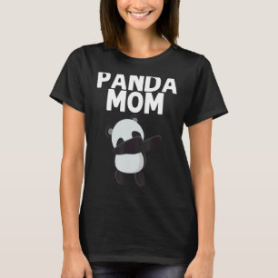 T-shirt Panda noir blanc Panda ours maman grand-mère