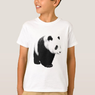 T-shirt Panda noir et blanc