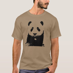 T-shirt Panda noir et blanc