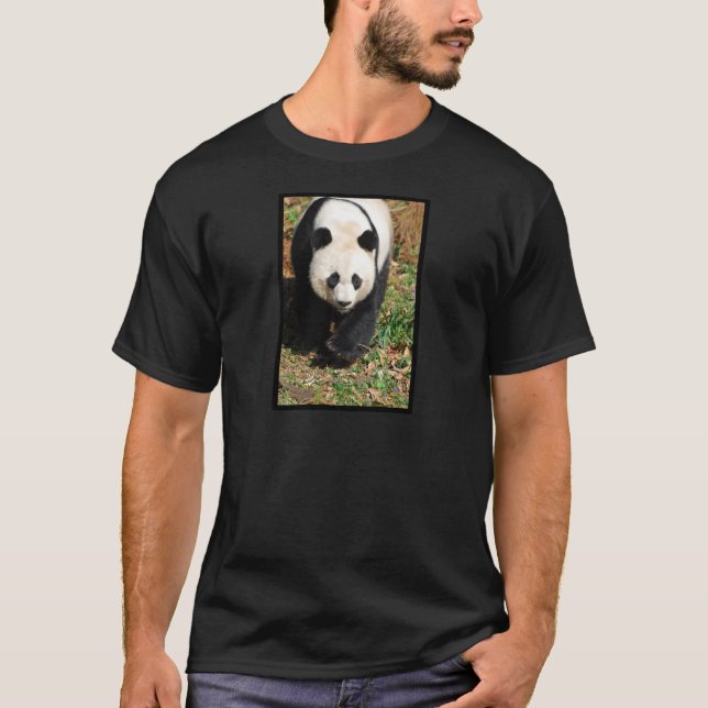 T-shirt Panda noir et blanc (Devant)