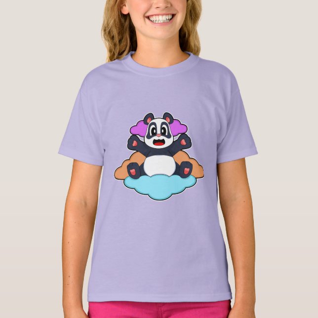 T-shirt Panda Nuages (Devant)