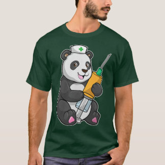 T-shirt Panda Nurse Syringe drôle