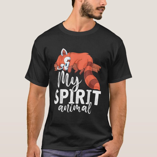 T-shirt Panda Ours Animal Rouge Panda (Devant)