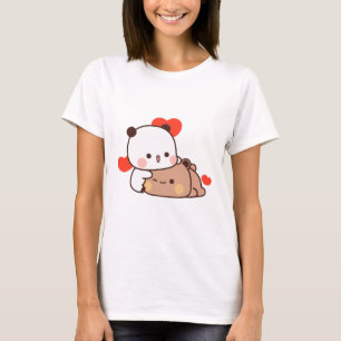 T-shirt Panda ours couple, Cute bubu et dudu câlins amour