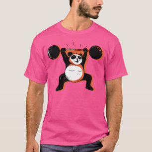 T-shirt Panda Ours fort Giant Ascenseur Muscle de cloche