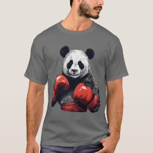 T-shirt Panda Ours Portant Des Gants De Boxe Drôle Boxe Pr