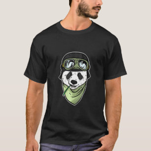 T-shirt Panda Panda Bear Hobby Pilote