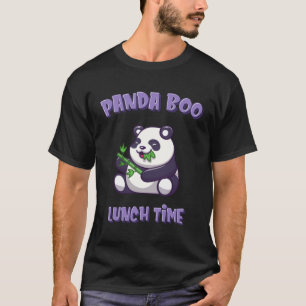 T-shirt Panda Panda Boo Manger Bamboo Grass DéjeunerHeure