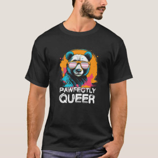 T-shirt Panda Parfaitement Queer Avec Lunettes De Soleil D