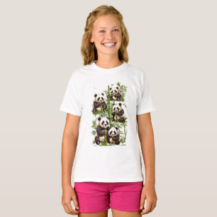 T-shirt Panda Party : Bamboo Feast Design,