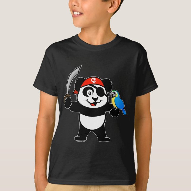 T-shirt Panda pirate (Devant)