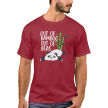 T-shirt Panda 'Plus de Bambou, Plus d'Idées'