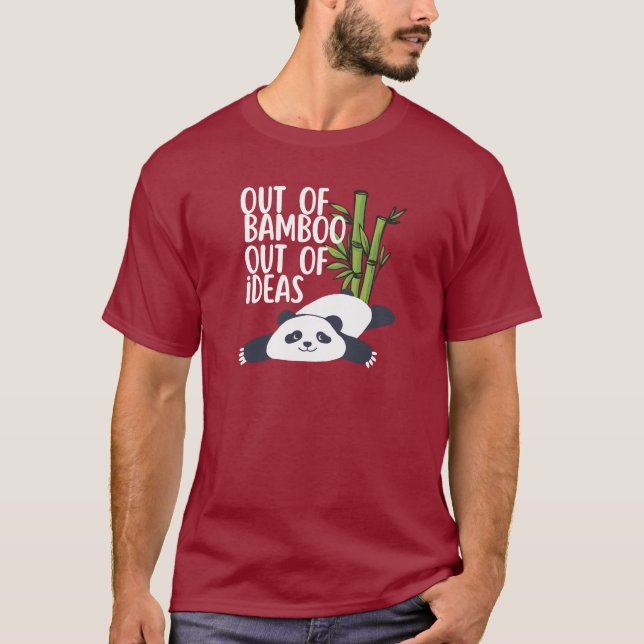 T-shirt Panda 'Plus de Bambou, Plus d'Idées' (Devant)