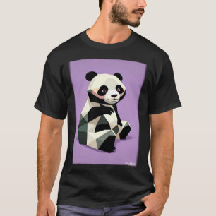 T-shirt Panda Polygon Wild Panda Ours Wild Zoo Animal