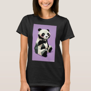 T-shirt Panda Polygon Wild Panda Ours Wild Zoo Animal