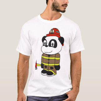 T-shirt Panda - pompier