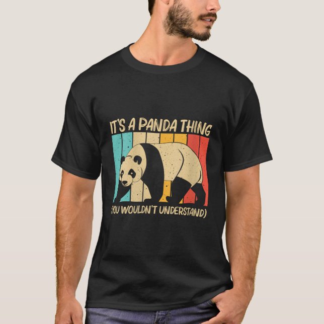 T-shirt Panda Pour Animal Ours Panda (Devant)