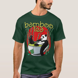 T-shirt Panda pour boire du thé en bambou