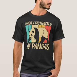 T-shirt Panda pour hommes femmes Panda ours animal
