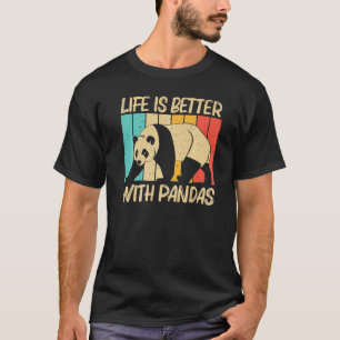 T-shirt Panda Pour Hommes Femmes Panda Ours Animal 1
