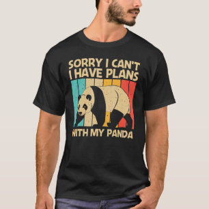 T-shirt Panda Pour Hommes Femmes Panda Ours Animal 2