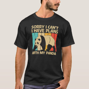 T-shirt Panda Pour Hommes Femmes Panda Ours Animal 3