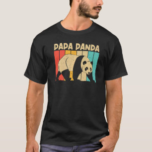 T-shirt Panda Pour Hommes Garçons Papa Panda Ours Animal