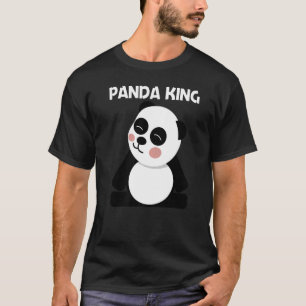 T-shirt Panda Pour Hommes Papa Noir Blanc Ours Cuisine