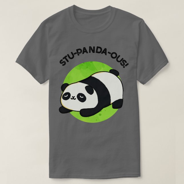 T-shirt Panda Pun animal mignon (Design devant)