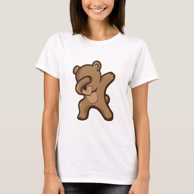 T-shirt Panda qui dab, Panda drôle dab  (Devant)