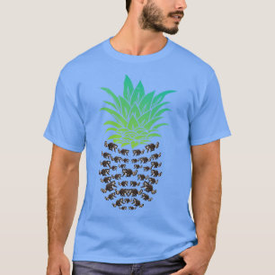 T-shirt Panda Raccoon Trash Ananas Tropical