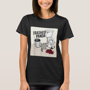 T-shirt Panda Raton Laver Trash Se Soûle