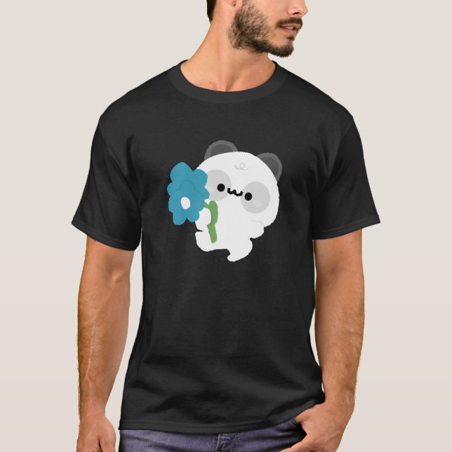T-shirt Panda Romantique Mignon (Devant)