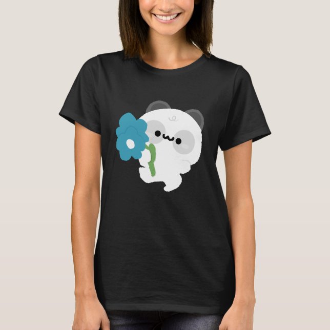 T-shirt Panda Romantique Mignon (Devant)