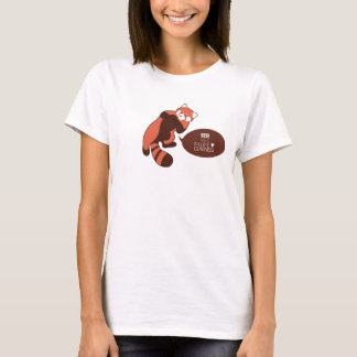 T-shirt Panda rouge