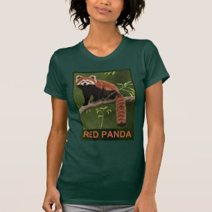 T-shirt Panda rouge