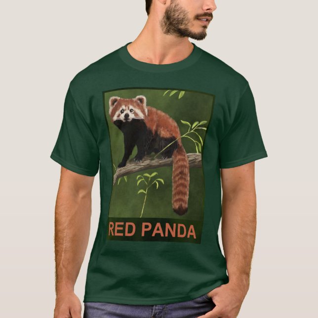 T-shirt Panda rouge (Devant)