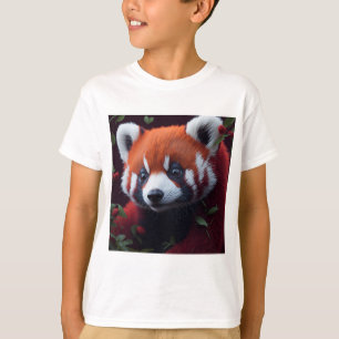 T-shirt Panda rouge