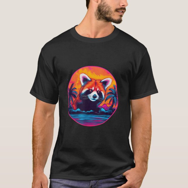 T-shirt Panda rouge (Devant)
