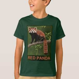 T-shirt Panda rouge