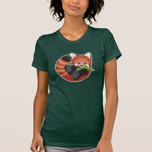 T-shirt Panda rouge (Devant)