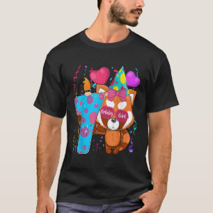 T-shirt Panda Rouge 7Ème J'Ai 7 Py