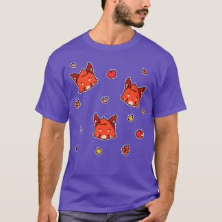 T-shirt Panda rouge automne