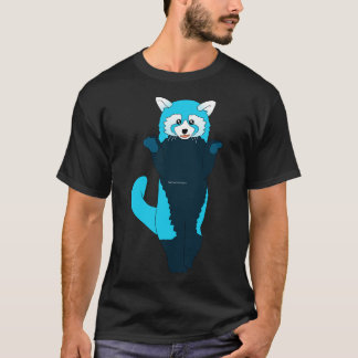 T-shirt Panda rouge bleu 2